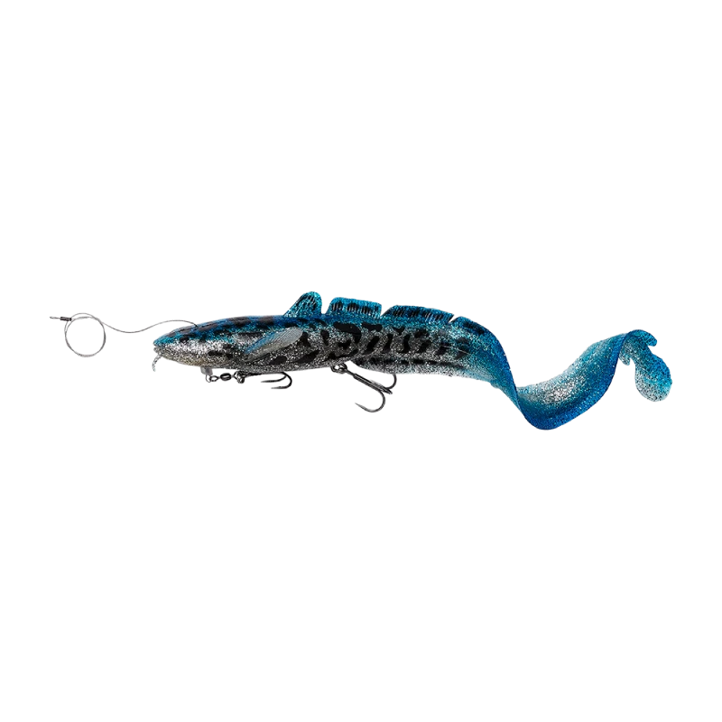 Savage Gear 3D LINE THRU BURBOT BLUE SILVER UV 36CM 216G 3 Savage Gear 3D LINE THRU BURBOT BLUE SILVER UV 36CM 216G