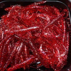 Gators Red Silver Glitter (100stuks)