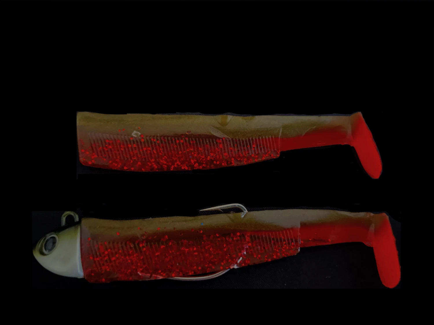 K-Boom Minnow Combo 100 Magic Kaki / Red Glitter 18gr 4 K-Boom Minnow Combo 100 Magic Kaki / Red Glitter 18gr - Afbeelding 2